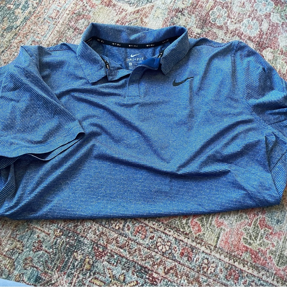 Nike Men's Blue Polo Shirt